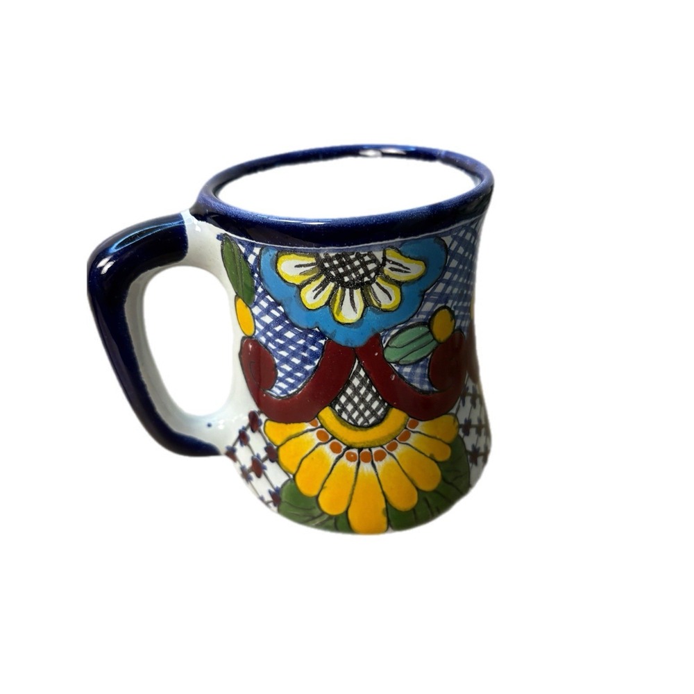 Handcrafted Artisian Talavera Mexican Pottery Signed Vibrant Colors Festival - Picture 8 of 12